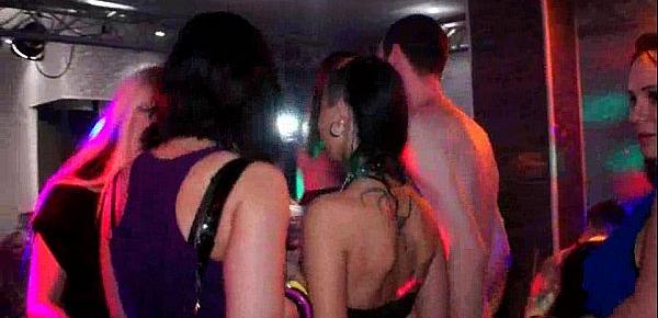  Lustful women relax on dance night party